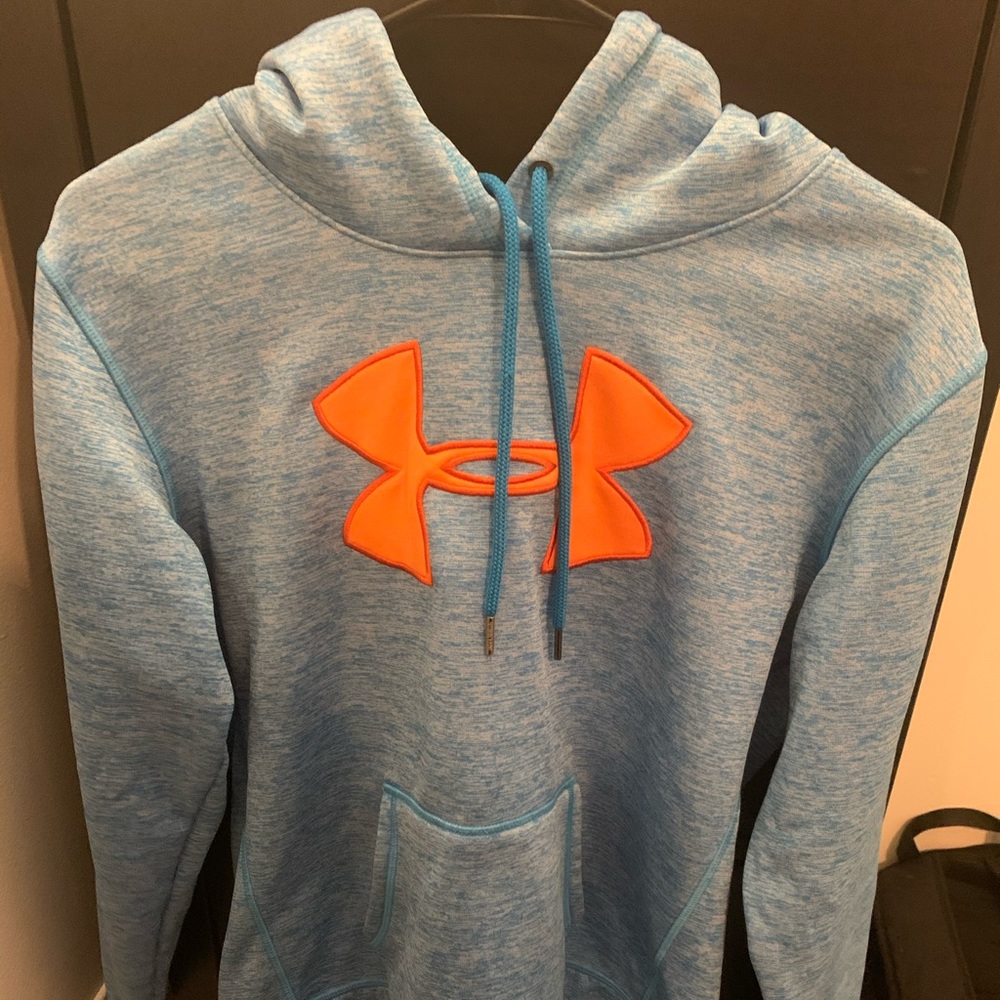 Under Armour blue and orange sweatshirt